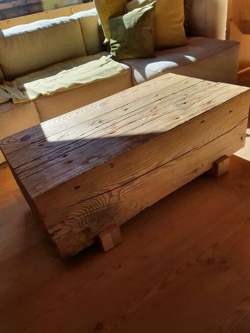 Stolik kawowy ze starego drewna - Alldeco