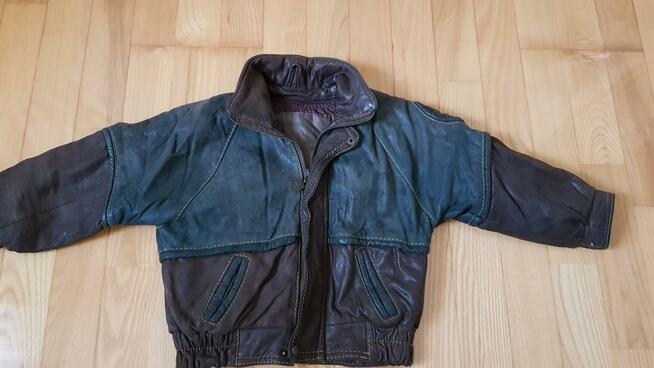 Kurtka skórzana-bomber