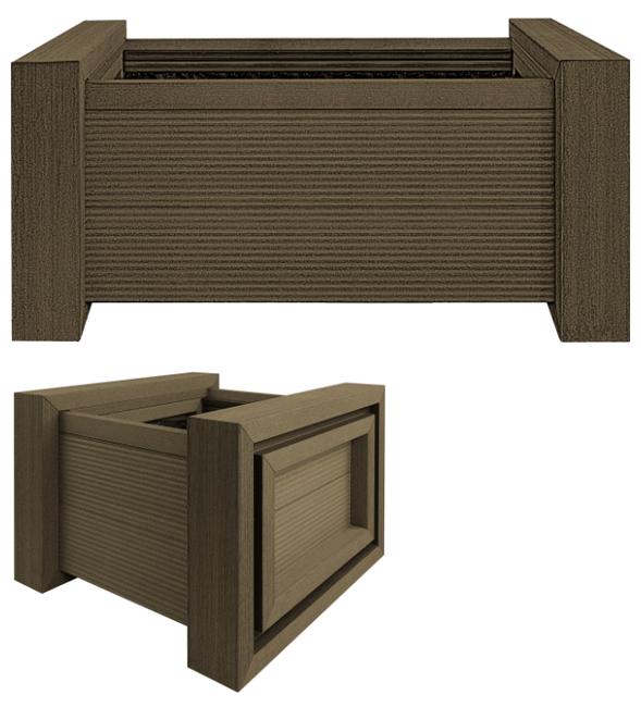 Donica z kompozytu Hartika Garden Klass 60x60x43