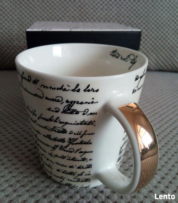 Scrittura duży kubek pismo 400ml pudełko prezentowe