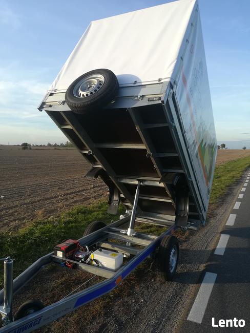 Przyczepa samochodowa /wywrotka hamowana