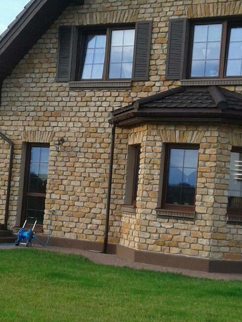 Kamień płytki na dom elewacje ściany domu piaskowiec łupek