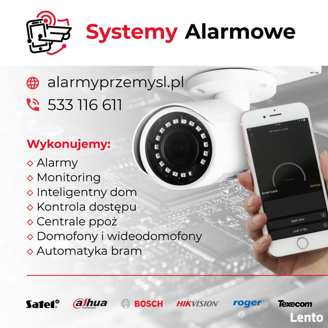 Alarmy, Monitoring, Inteligentny dom, Systemy PPOŻ Przemyśl