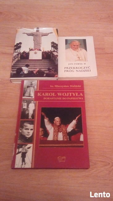 Sprzedam 3 książki o Papieżu Janie Pawle II - wysyłka gratis