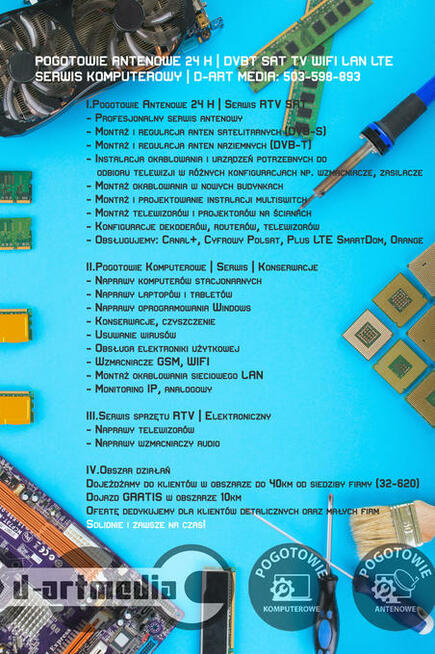 MEDIAsat | 503-598-893 | Pogotowie antenowe 8-20