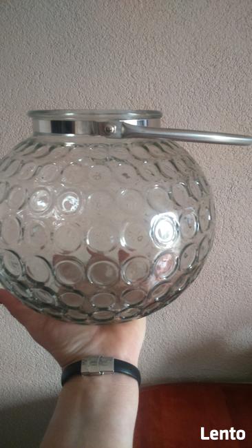 Lampion szklany, świecznik bańka, wazon ,stroik świąteczny