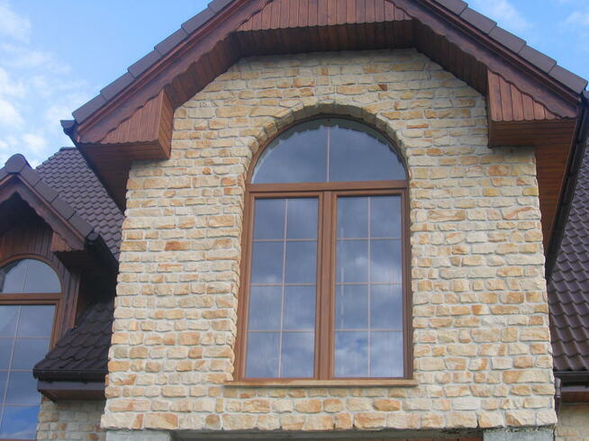 Kamień płytki na dom elewacje ściany domu piaskowiec łupek