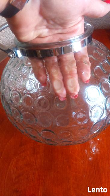 Lampion szklany, świecznik bańka, wazon ,stroik świąteczny