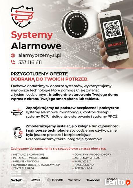 Alarmy, Monitoring, Inteligentny dom, Systemy PPOŻ Przemyśl
