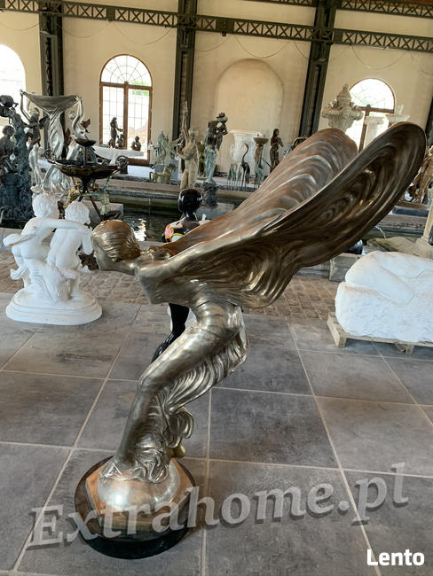 Zakochane Żurawie z brązu ptak symbolizujący szczęście h150