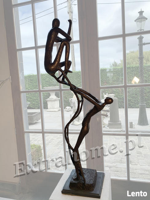 Zakochane Żurawie z brązu ptak symbolizujący szczęście h150