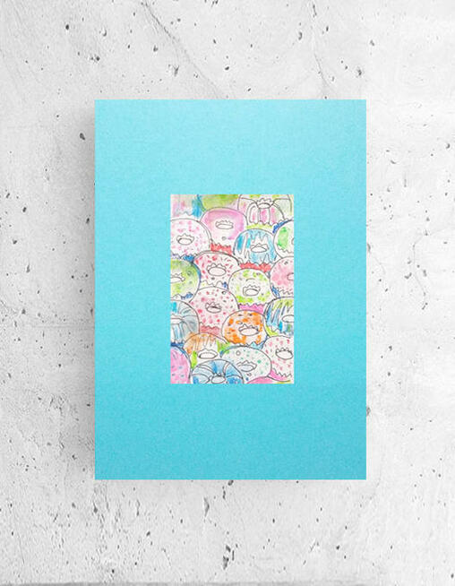 donuts plakat a4, plakat ze słodyczami