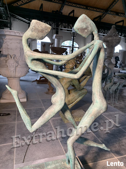 Zakochane Żurawie z brązu ptak symbolizujący szczęście h150