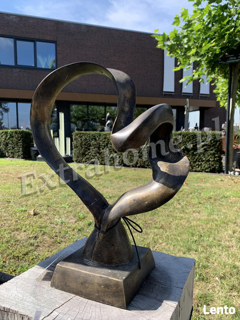 Zakochane Żurawie z brązu ptak symbolizujący szczęście h150