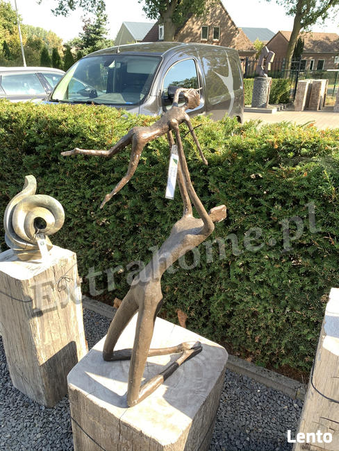 Zakochane Żurawie z brązu ptak symbolizujący szczęście h150