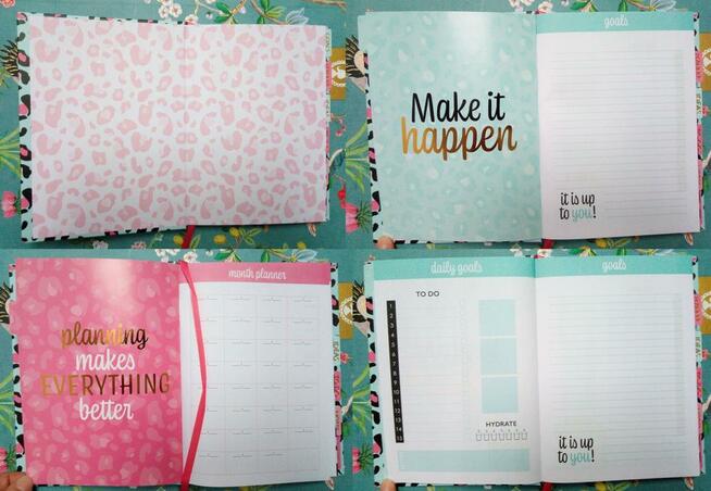 Centkowany planer osobisty organizer terminarz