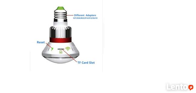 Żarówka z wbudowaną kamerą szpiegowską Wi-Fi