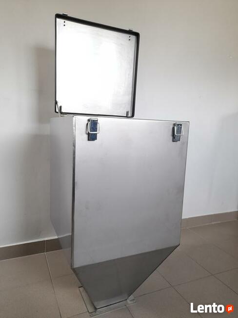 ZASOBNIK zbiornik POJEMNIK nierdzew. na ekogrogroszek