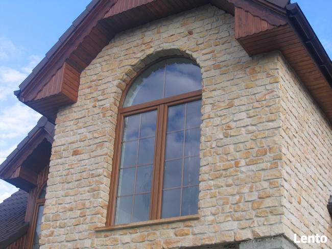 Płytki cegiełka naturalne na dom ściany elewacje domu