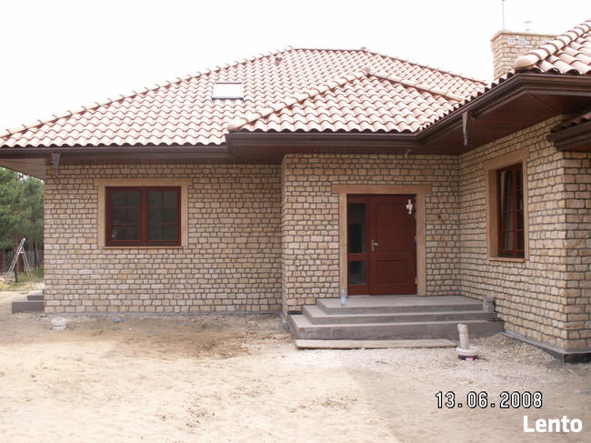 Płytki cegiełka naturalne na dom ściany elewacje domu