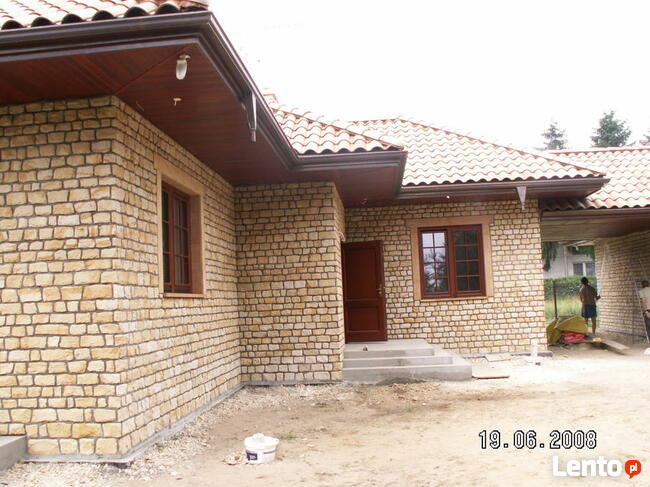 Płytki cegiełka naturalne na dom ściany elewacje domu