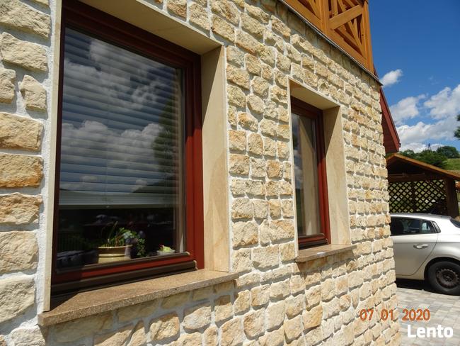 Płytki cegiełka naturalne na dom ściany elewacje domu