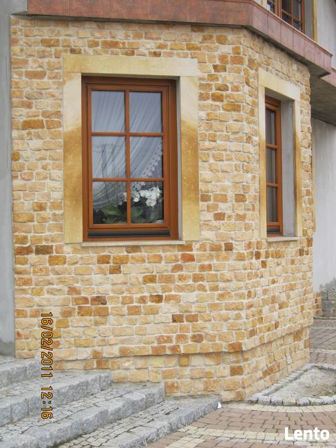 Płytki cegiełka naturalne na dom ściany elewacje domu