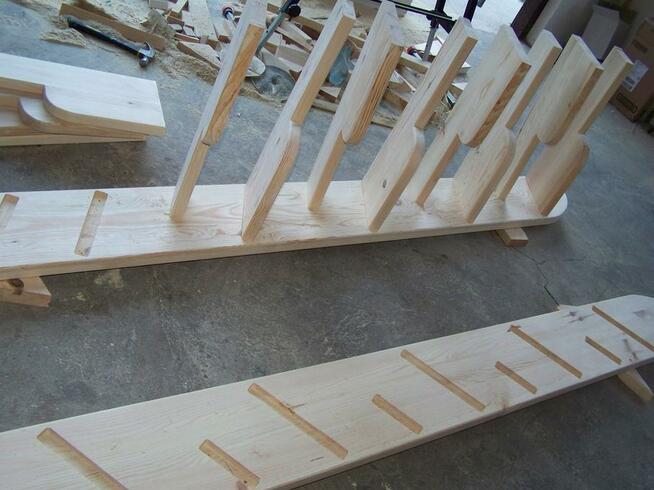 SCHODY KACZE na wysokość 280cm szer.50 jednobiegowe ażurowe