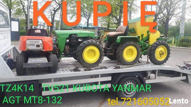 Kupię Traktorek Ogrodniczy TZ4K14 TV521 MT8-132 Kubota Iseki