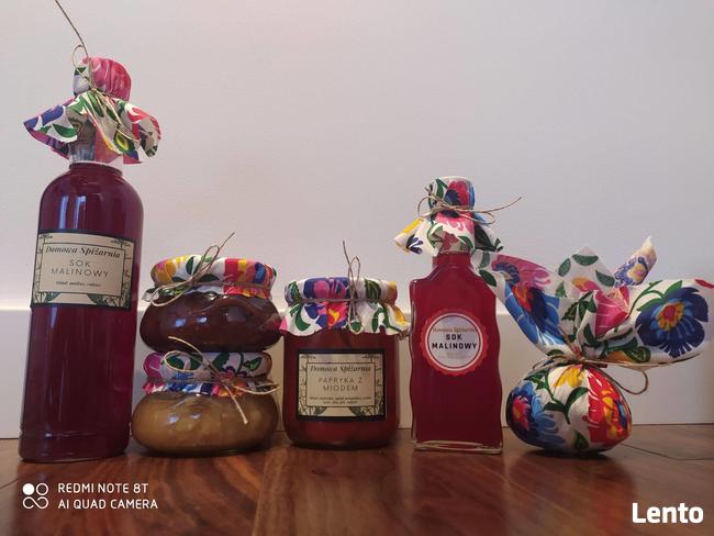 DOMOWE PRZETWORY EKOLOGICZNE - SOK MALINOWY, ŻURAWINA, DŻEMY