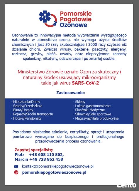 Pomorskie Pogotowie Ozonowe stop wirusom i grzybom