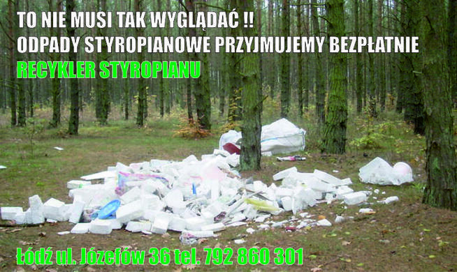 Wywóz odbiór odpadów styropianowych EPS styropianu