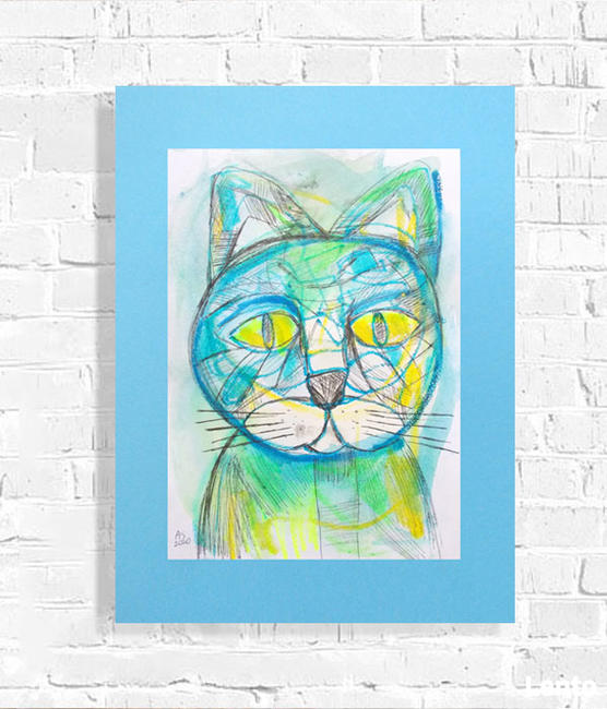 kot rysnek do pokoju dziecka, obraz z kotem