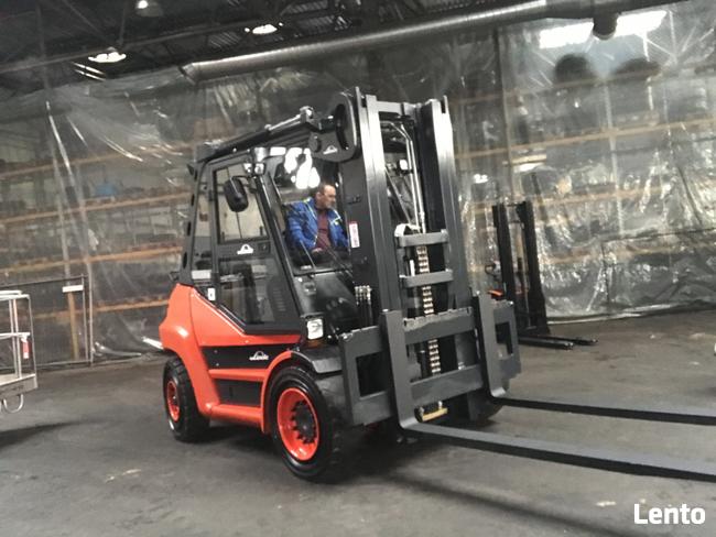 Wózek widłowy Linde H-80-T używany Osprzęt UDT Gwarancja 8 T