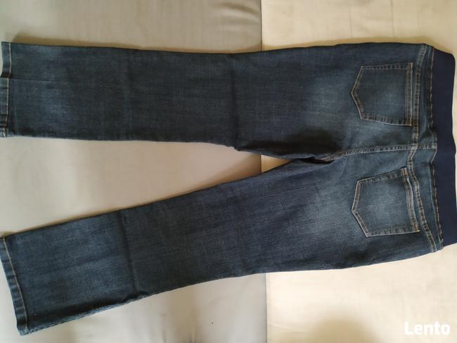 Spodnie, bluzka ciążowe rozmiar 40/42 - jeans, sztruks