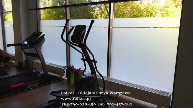 Oklejanie szyb folią Warszawa Folie dekoracyjne matowe Folk