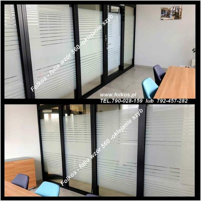 Oklejanie szyb folią Warszawa Folie dekoracyjne matowe Folk