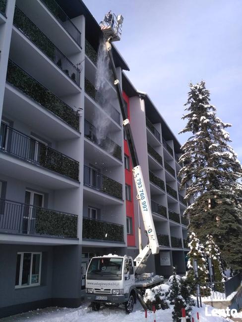 Mycie malowanie dachów i elewacji, wynajem podnośnika