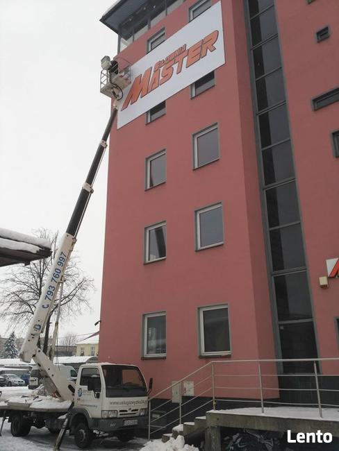 Mycie malowanie dachów i elewacji, wynajem podnośnika