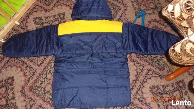 Kurtka dziecięca nowa granatowa 128 cm.