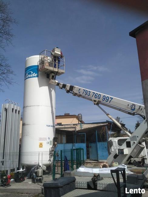 Mycie malowanie dachów i elewacji, wynajem podnośnika