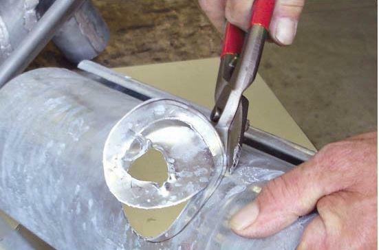 DEKARZU !!! Nożyce do cięcia blachy krzywe - JOUANEL