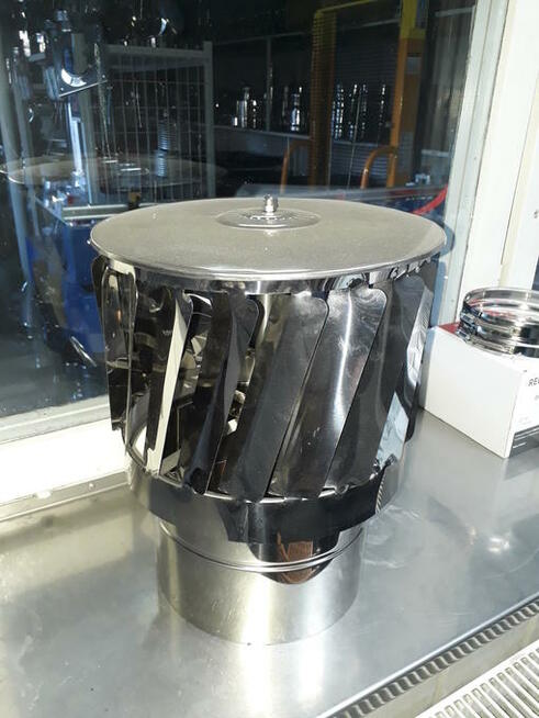 Nasada kominowa wentylacyjna kula lub walec nierdzewna