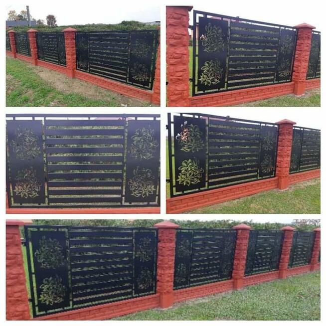 Ogrodzenie, balustrada, panele, wstawki