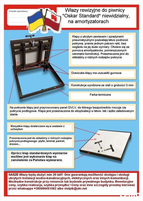 Właz podłogowy do piwnicy