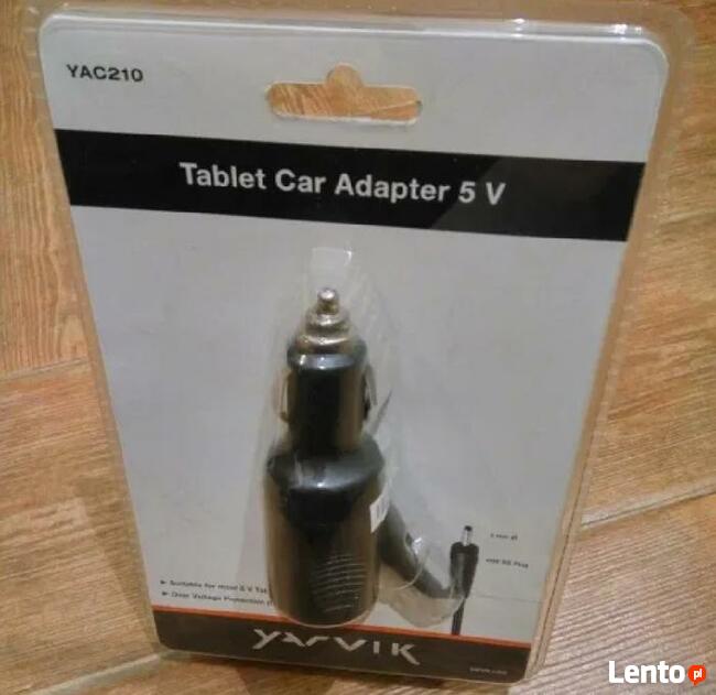 Ładowarka Zasilacz samochodowy do tabletu 2,5mm YARVIK 5V 2A