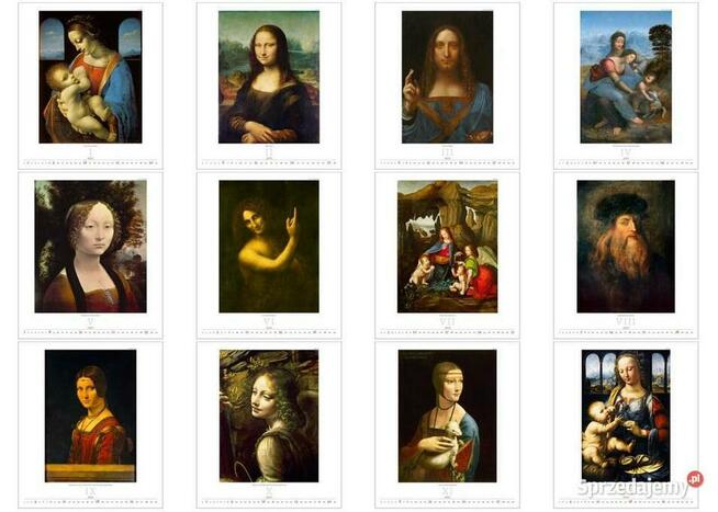 Leonardo Da Vinci reprodukcje obrazy 13 plakatów malarstwo