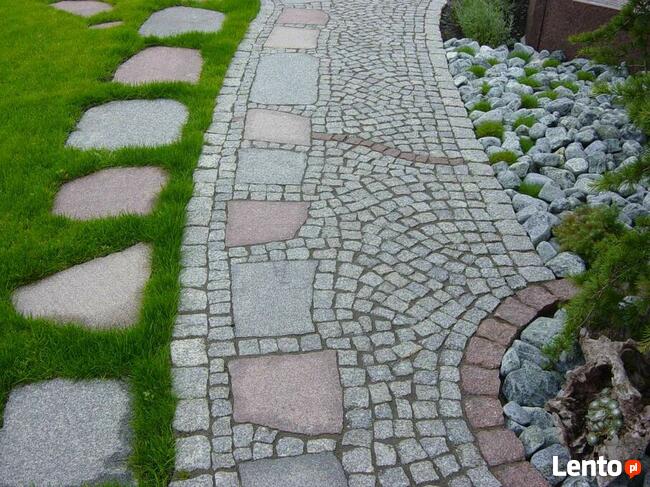 Granitowe oflisy cięte płomieniowane grub.3-10cm