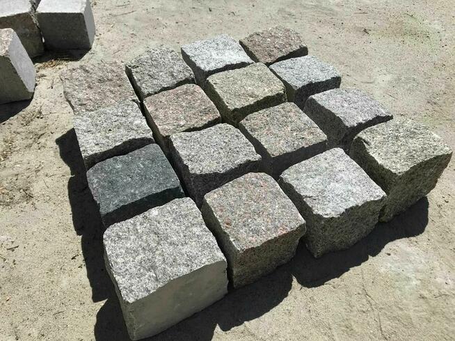 kostka granitowa brukowa kolorowa nie polbruk 8/11 oraz 4/6