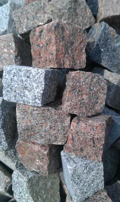 kostka granitowa brukowa kolorowa nie polbruk 8/11 oraz 4/6